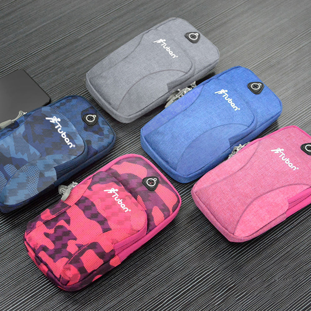 Sport Fitness Running Wrist Armband Bag Phone Holder Pouch with Earphone Hole