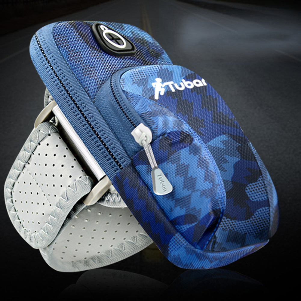 Sport Fitness Running Wrist Armband Bag Phone Holder Pouch with Earphone Hole