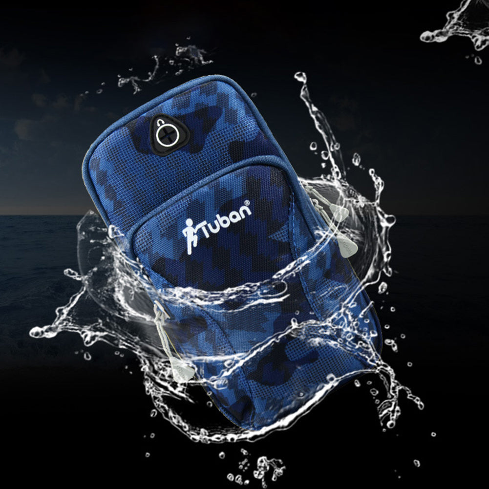 Sport Fitness Running Wrist Armband Bag Phone Holder Pouch with Earphone Hole