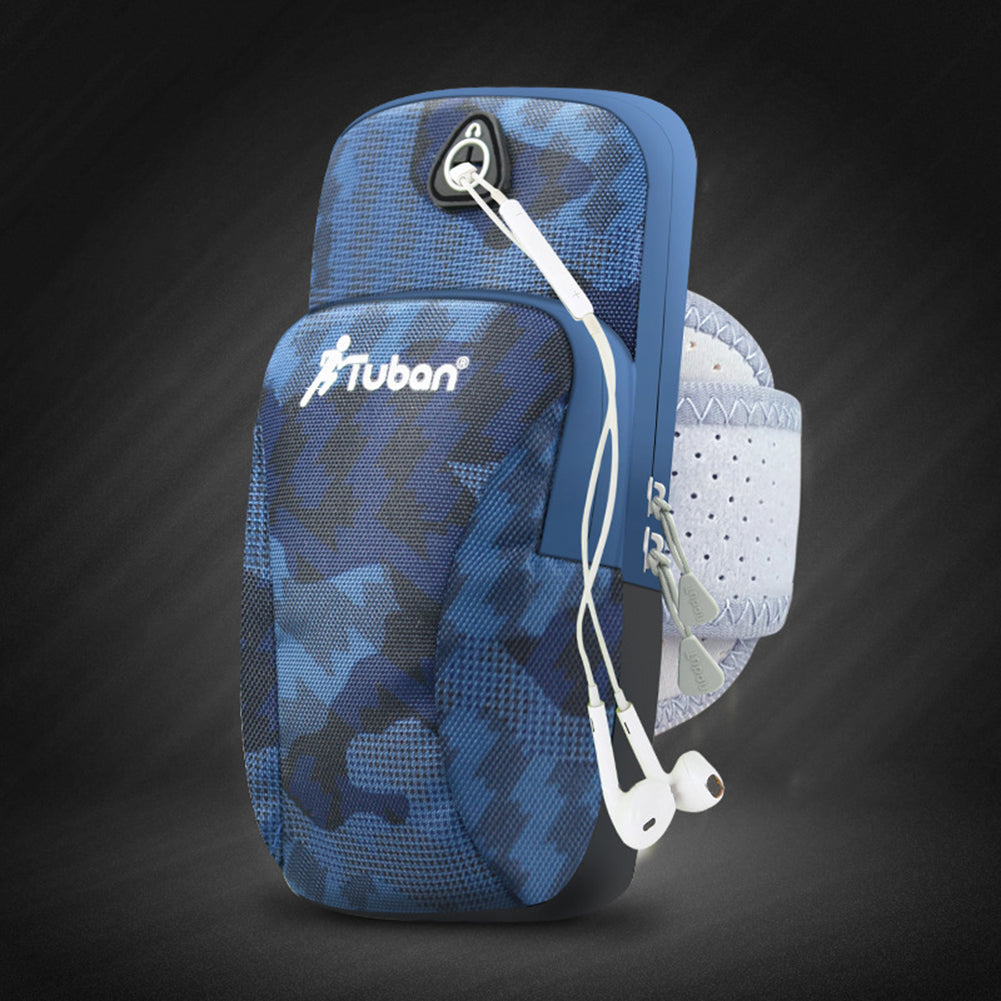 Sport Fitness Running Wrist Armband Bag Phone Holder Pouch with Earphone Hole