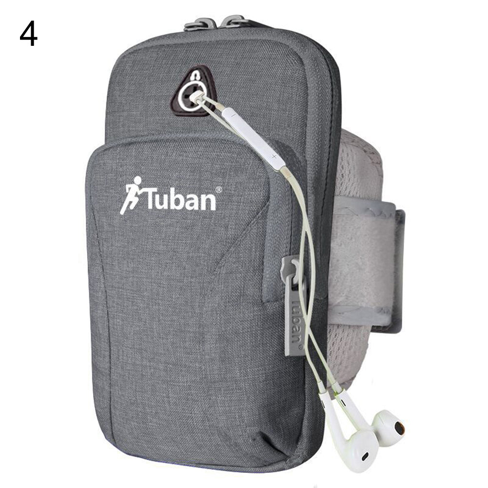 Sport Fitness Running Wrist Armband Bag Phone Holder Pouch with Earphone Hole