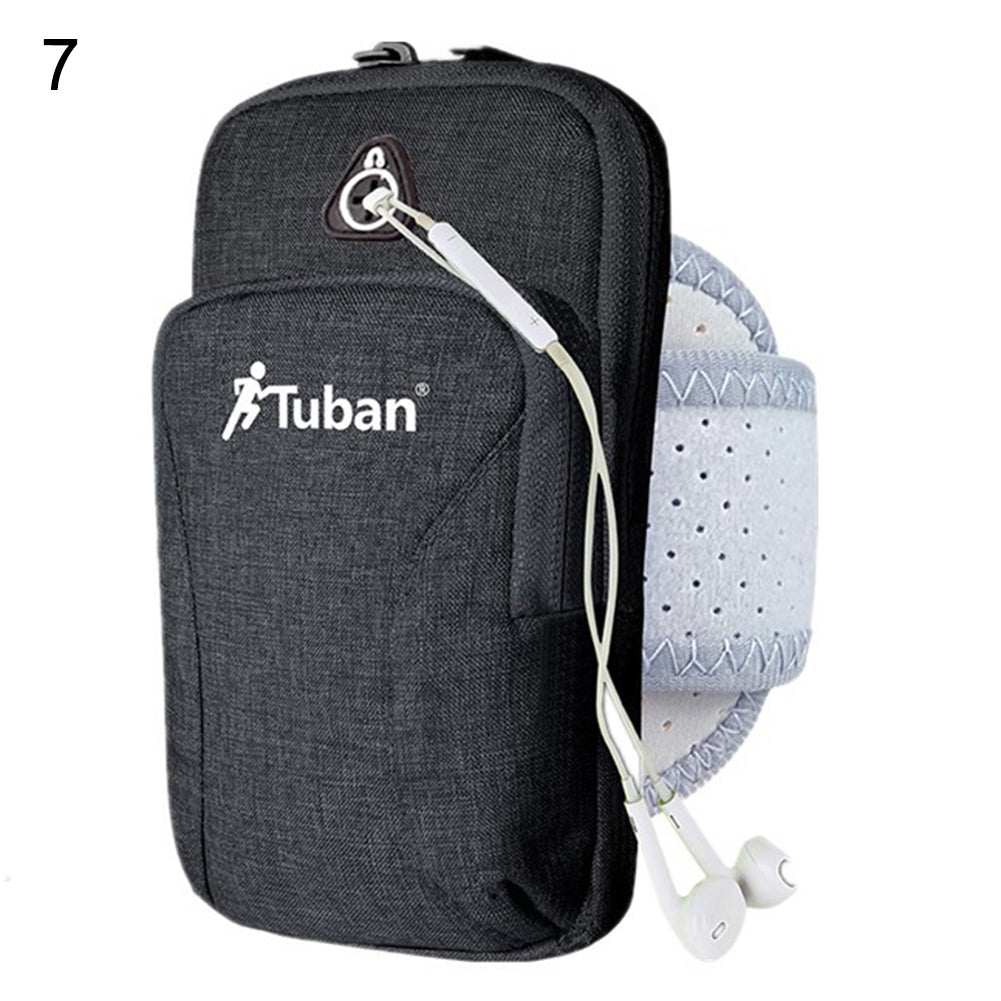 Sport Fitness Running Wrist Armband Bag Phone Holder Pouch with Earphone Hole