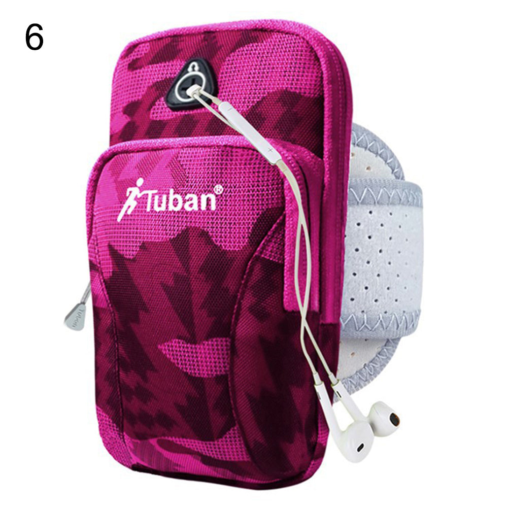 Sport Fitness Running Wrist Armband Bag Phone Holder Pouch with Earphone Hole
