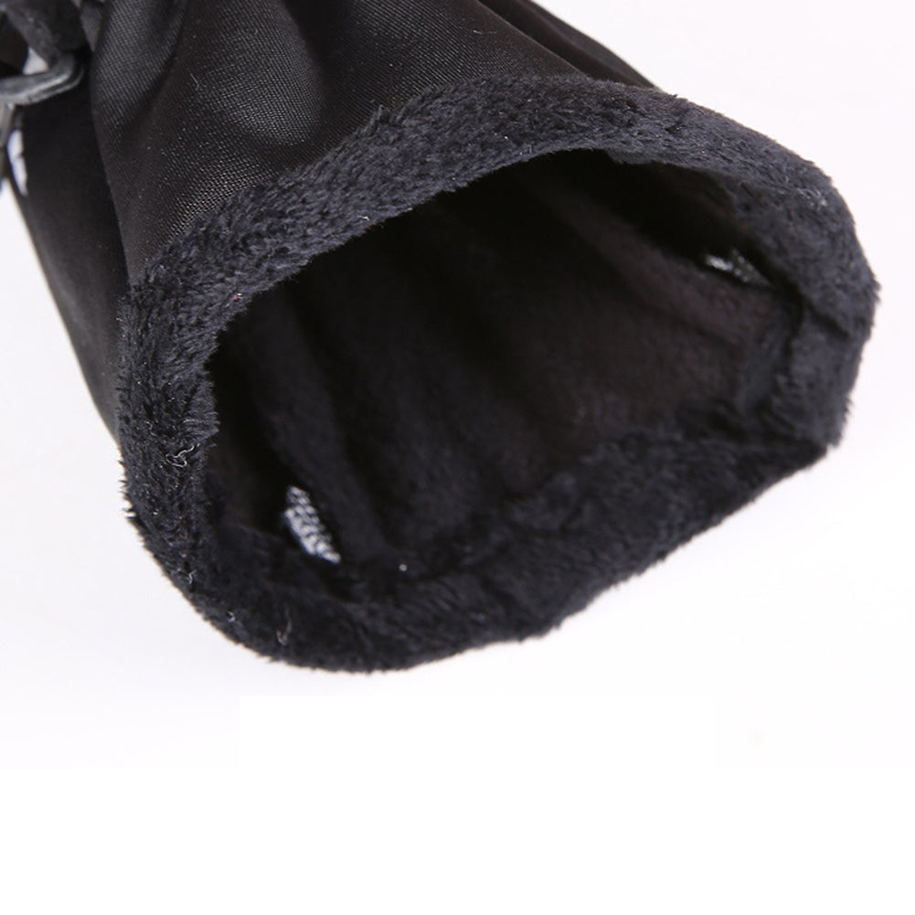 Outdoor Cycling Skiing Full Finger Zipper Winter Warm Unisex Touch Screen Gloves