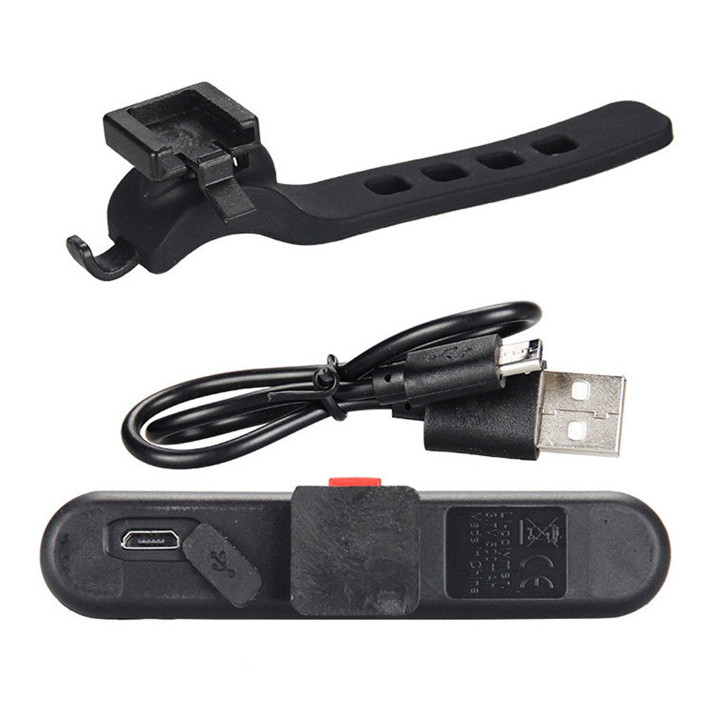 Rechargeable LED USB Mountain Bike Taillight Safety Warning Bicycle Rear Light