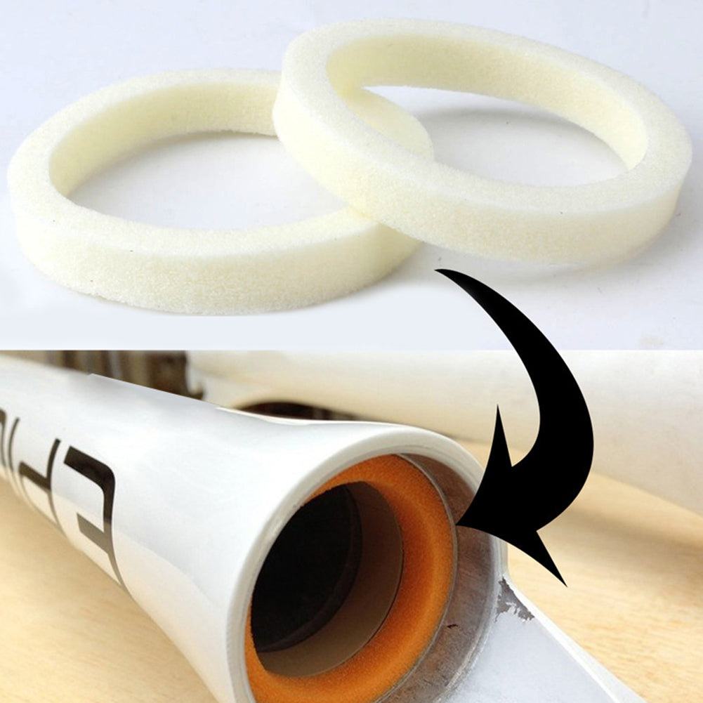 2Pcs Road Bike Bicycle Front Fork Lubrication Sponge Rings Seal Oil Washer