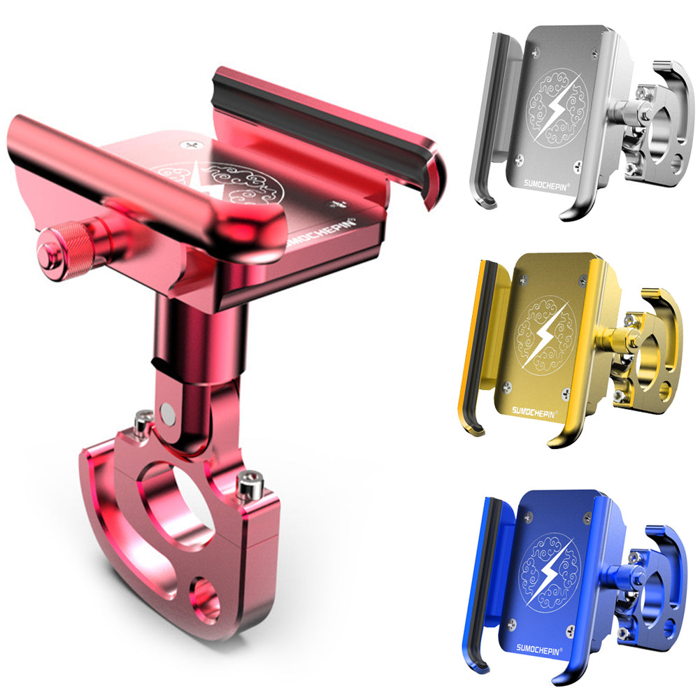 Universal CNC Aluminum Alloy Bicycle MTB Bike Rotation Phone Rack Bracket Holder