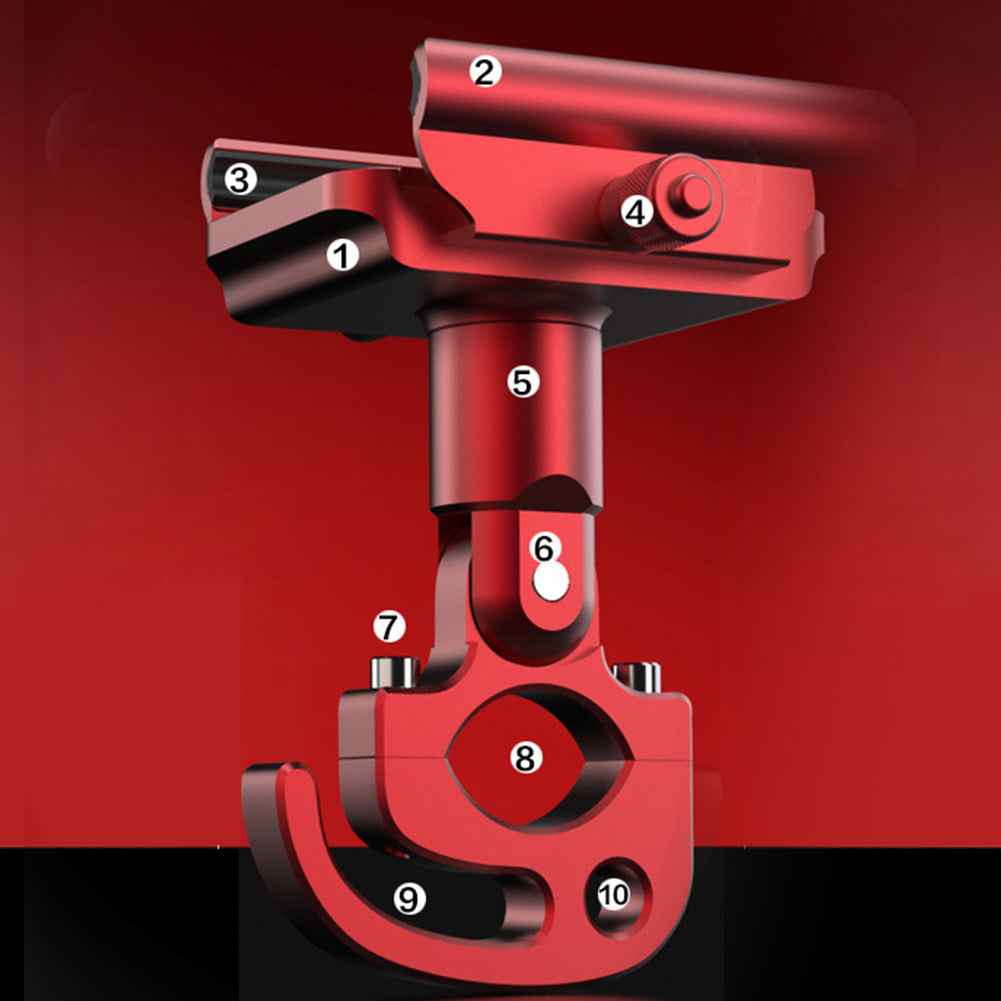 Universal CNC Aluminum Alloy Bicycle MTB Bike Rotation Phone Rack Bracket Holder