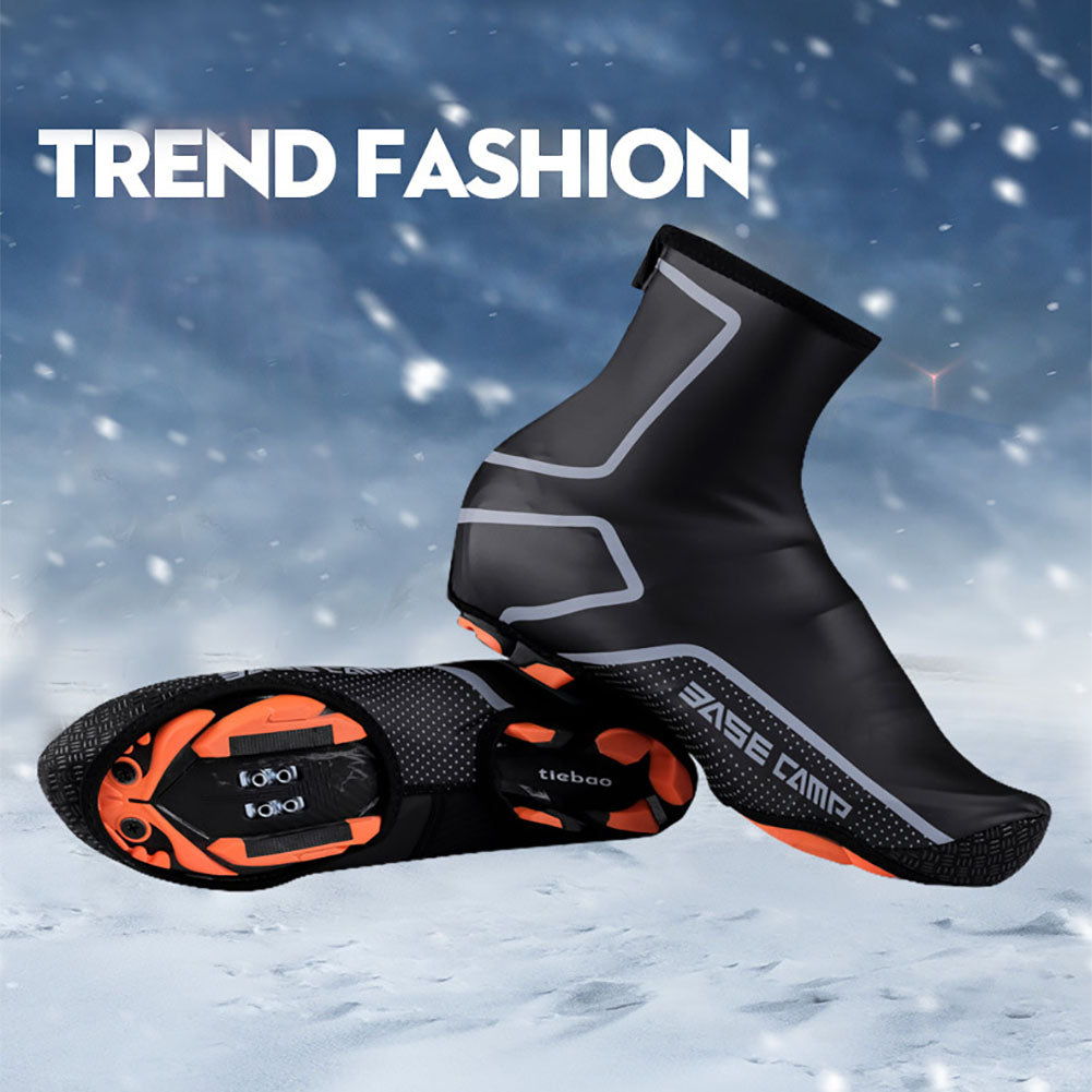 Winter Warm Waterproof Windproof Cycling Shoes Cover Bicycle Bike Overshoes