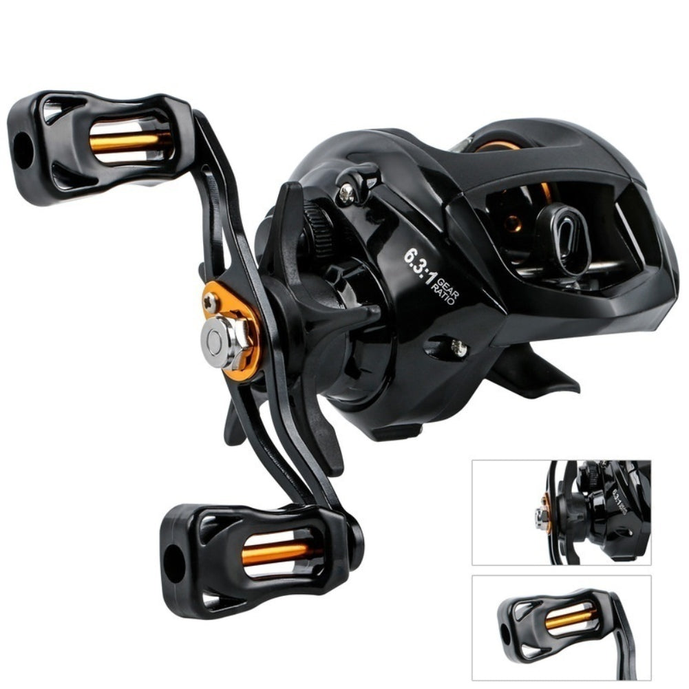 13 Ball Bearing 6.3:1 Ultra-Light Left/Right Hand Baitcasting Fishing Reel