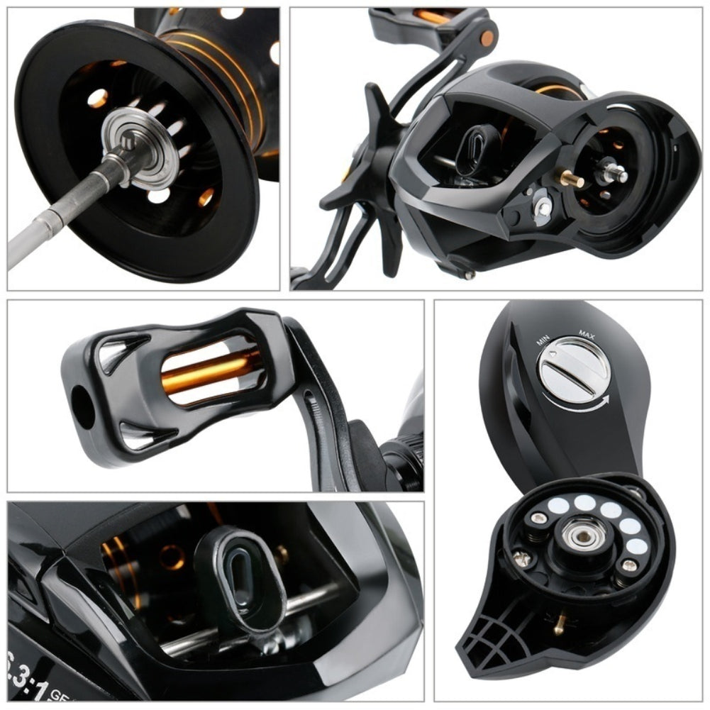 13 Ball Bearing 6.3:1 Ultra-Light Left/Right Hand Baitcasting Fishing Reel