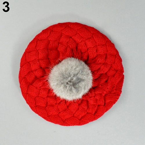 Cute Baby Infant Girls Boys Toddler Winter Warm Knitted Crochet Hat Beanie Cap
