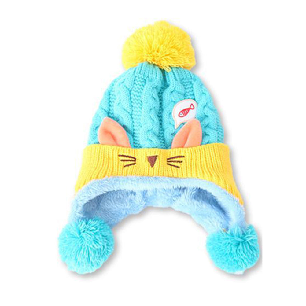 Lovely Cat Fish Baby Boys Girls Warm Soft Winter Knitting Beanie Crochet Cap Hat