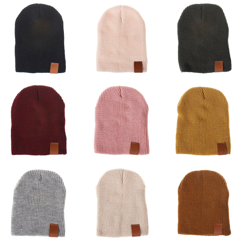 Stylish Knitted Elastic Beanie Cap Children Kids Autumn Winter Soft Warm Hat