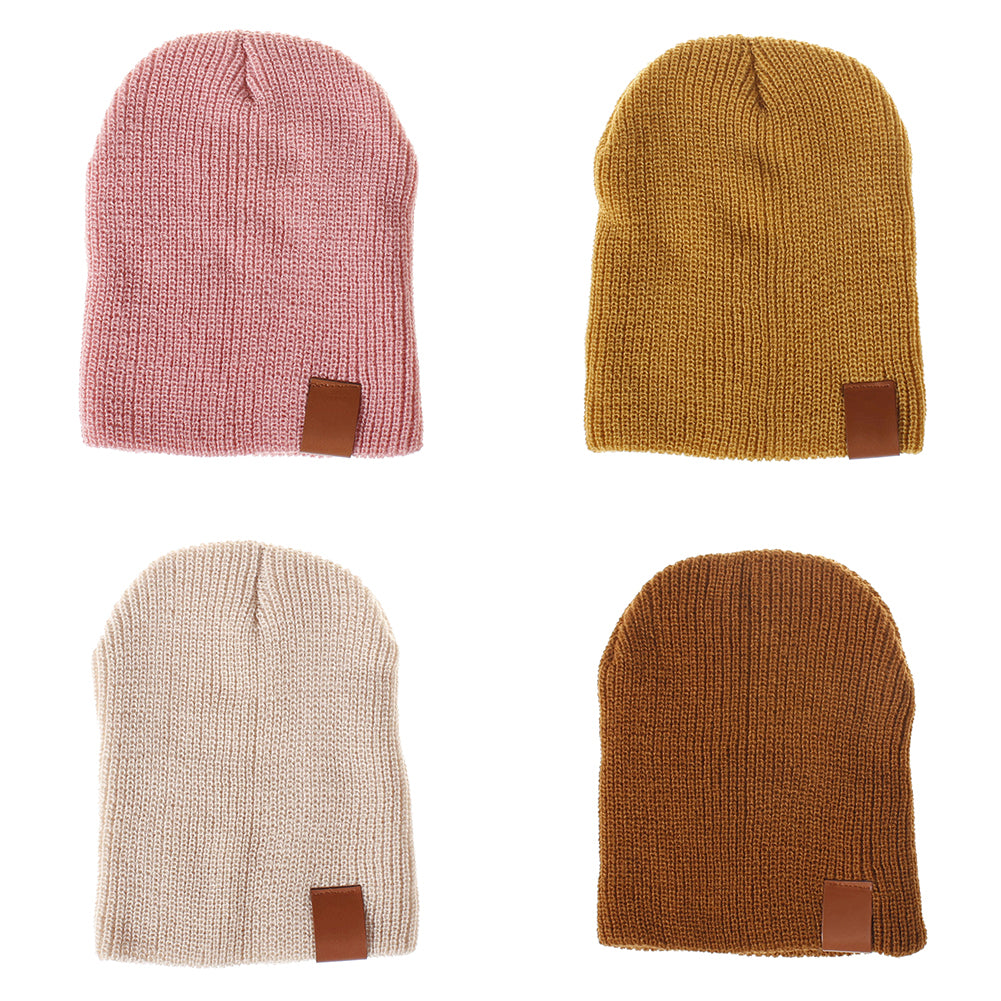 Stylish Knitted Elastic Beanie Cap Children Kids Autumn Winter Soft Warm Hat