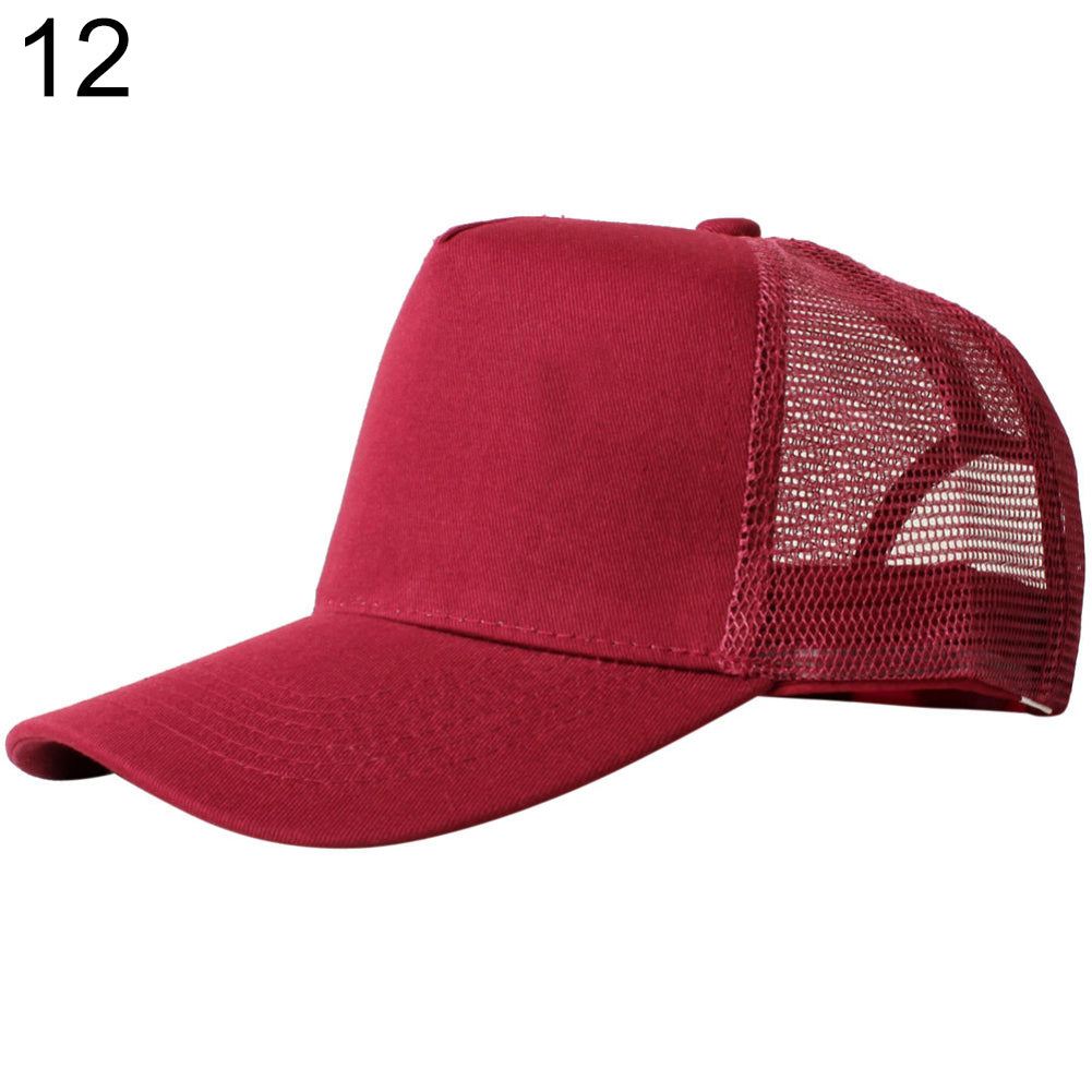 Adjustable Unisex Outdoor Sport Tennis Golf Mesh Baseball Cap Snapback Hat