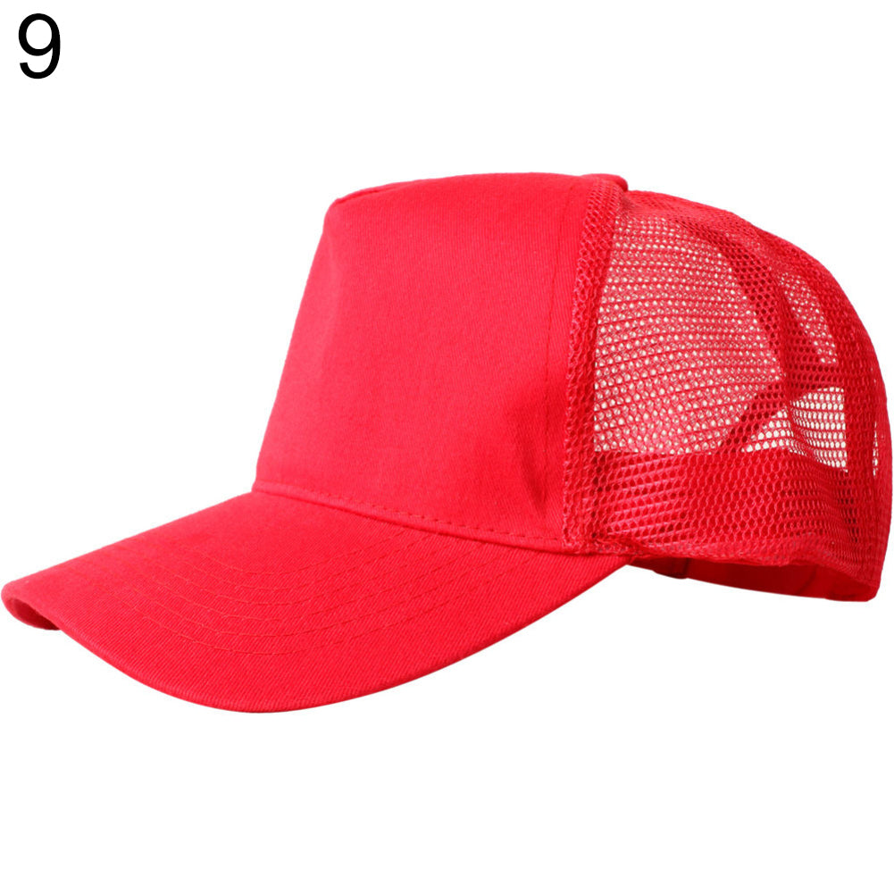 Adjustable Unisex Outdoor Sport Tennis Golf Mesh Baseball Cap Snapback Hat