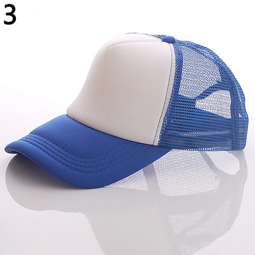 Unisex Attractive Baseball Cap Trucker Mesh Blank Visor Adjustable Sun Hat