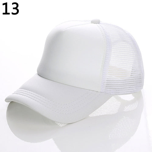 Unisex Attractive Baseball Cap Trucker Mesh Blank Visor Adjustable Sun Hat