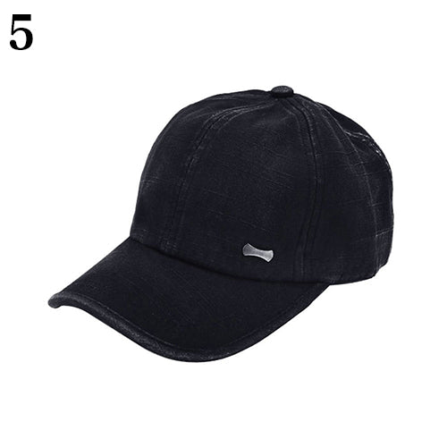 Men Women Adjustable Plain Baseball Cap Trucker Cap Sport Snapback Hip-hop Hat