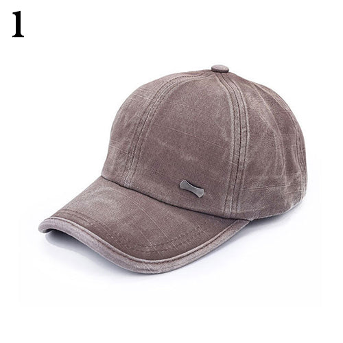 Men Women Adjustable Plain Baseball Cap Trucker Cap Sport Snapback Hip-hop Hat