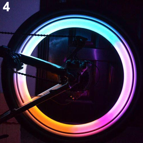 Safety Bright Bike Bicycle Cycling Car Wheel Tire Tyre LED Spoke Light Lamp