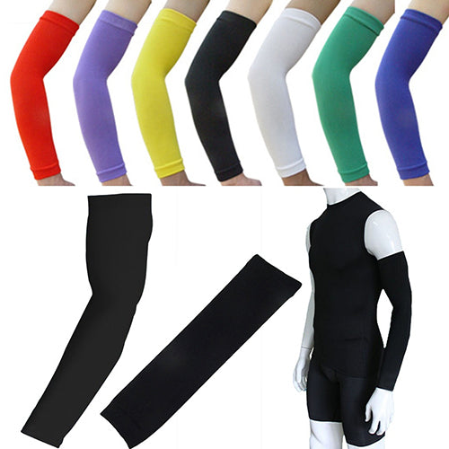 Elastic Solid Sport Protector Cycling Basketball Gym Arm Sleeves Guard Cover