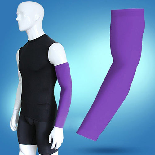 Elastic Solid Sport Protector Cycling Basketball Gym Arm Sleeves Guard Cover