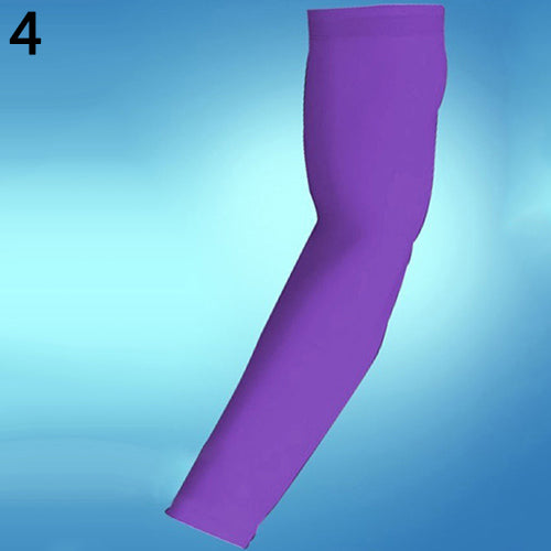 Elastic Solid Sport Protector Cycling Basketball Gym Arm Sleeves Guard Cover