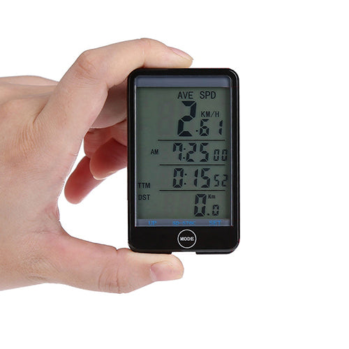MTB Bike Bicycle Cycling Computer Odometer LCD Backlight Dispaly Speedometer
