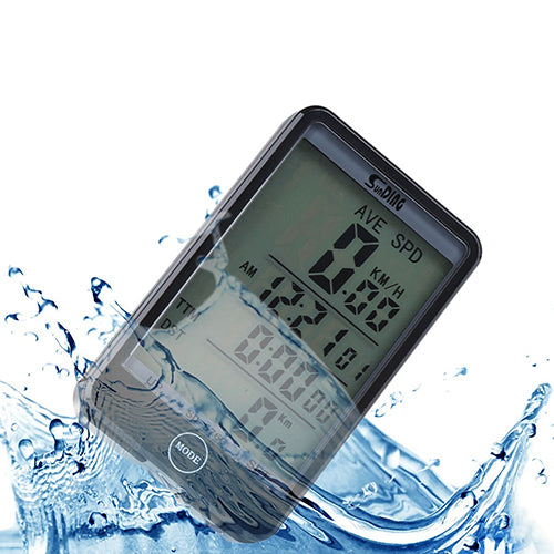 MTB Bike Bicycle Cycling Computer Odometer LCD Backlight Dispaly Speedometer