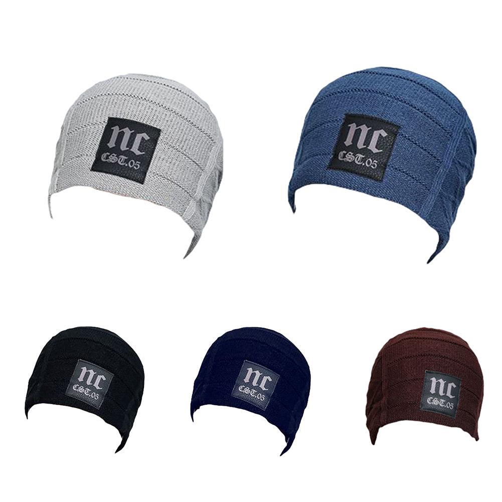 Men's Fashion Knit Crochet Baggy Beanie Hat Winter Warm Cap for Outdoor Riding