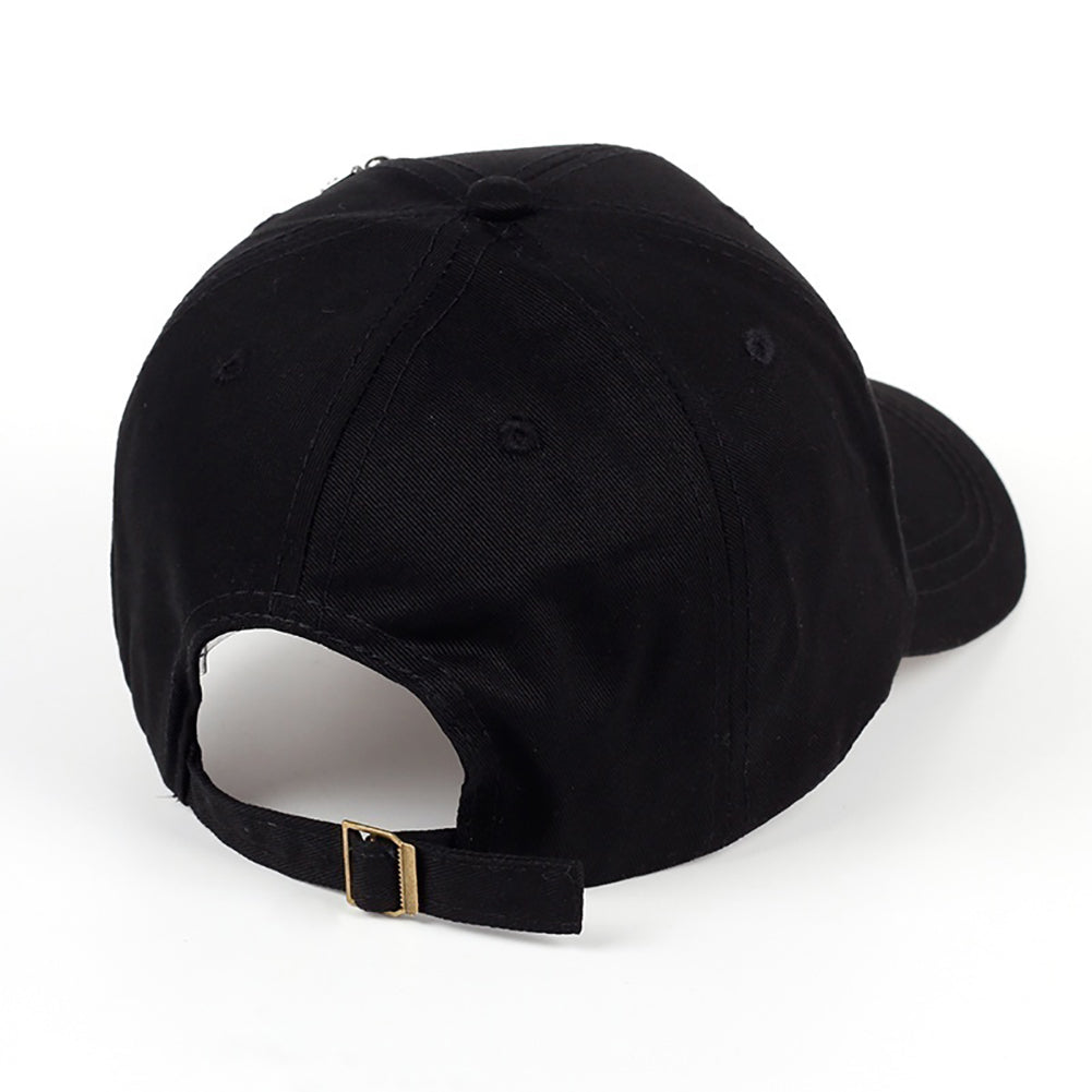 Fashion Metal Ring Hip-Hop Baseball Cap Anti-UV Light Outdoor Women Sports Hat