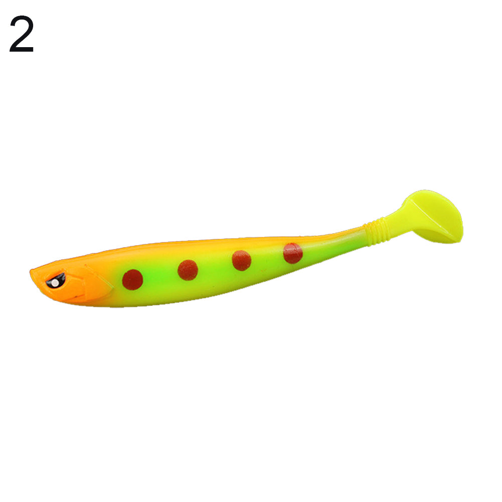 12cm 10g Simulation Fish T-shape Tail Bait Outdoor Fishing Soft Lure Tackle Tool