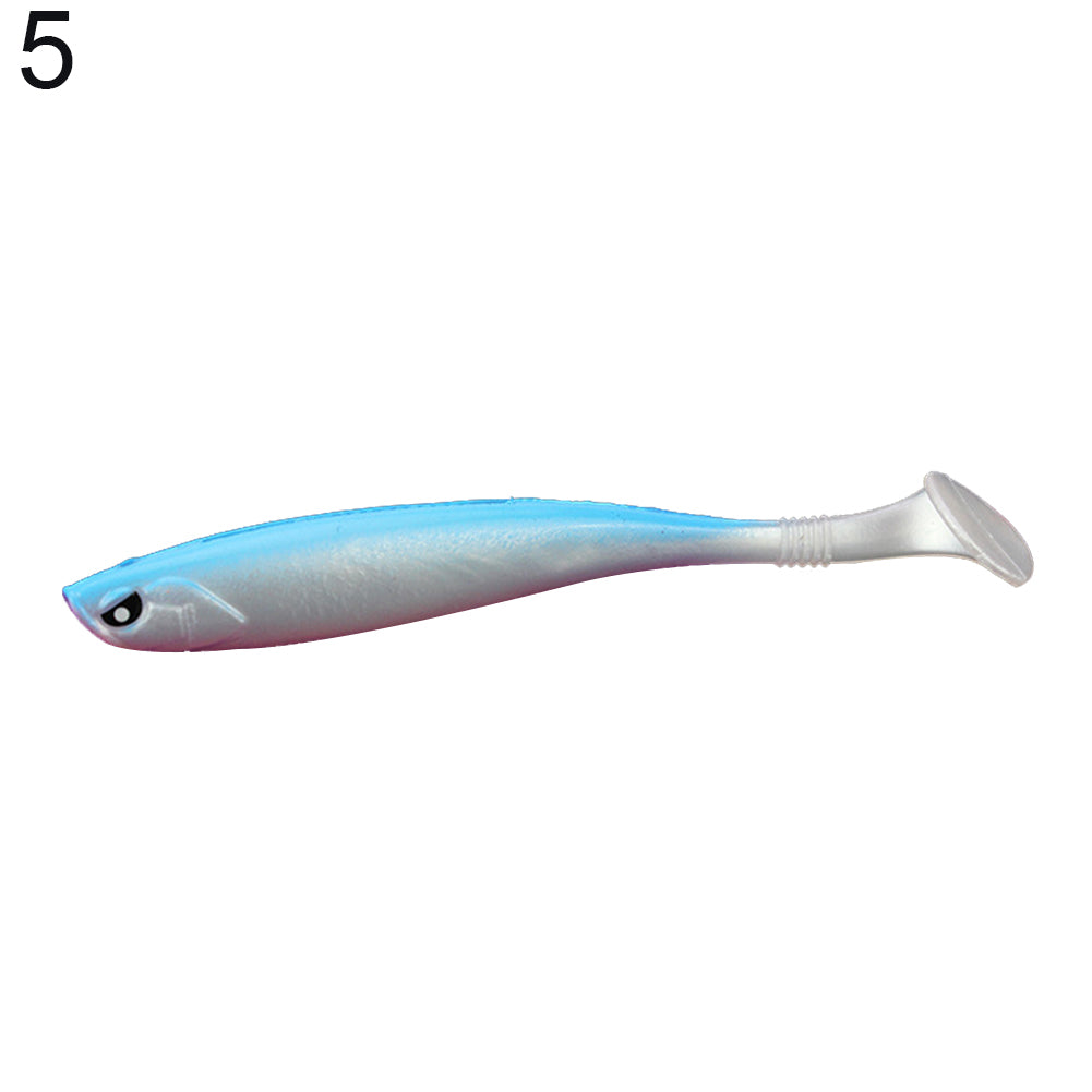 12cm 10g Simulation Fish T-shape Tail Bait Outdoor Fishing Soft Lure Tackle Tool