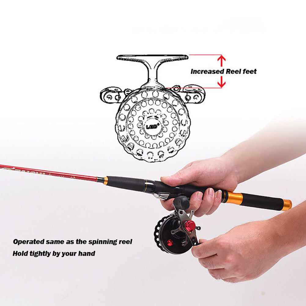 DWS60 4+1BB 2.6:1 Left/Right Hand High Foot Spinning Fly Fishing Reel Wheel