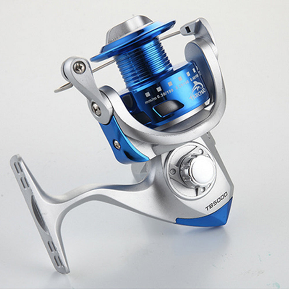 12 Ball Bearings Foldable Handle Left/Right Hand Fishing Rocker Spinning Reel