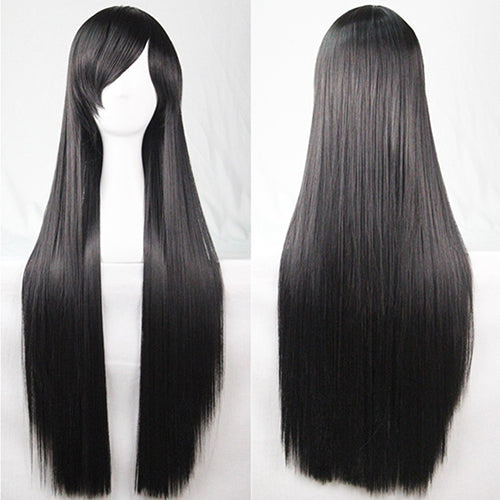 Women Fashion Long Anime Wigs Cosplay Party Wigs Full Straight Hair Extension
