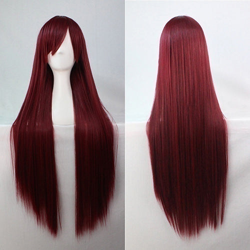 Women Fashion Long Anime Wigs Cosplay Party Wigs Full Straight Hair Extension