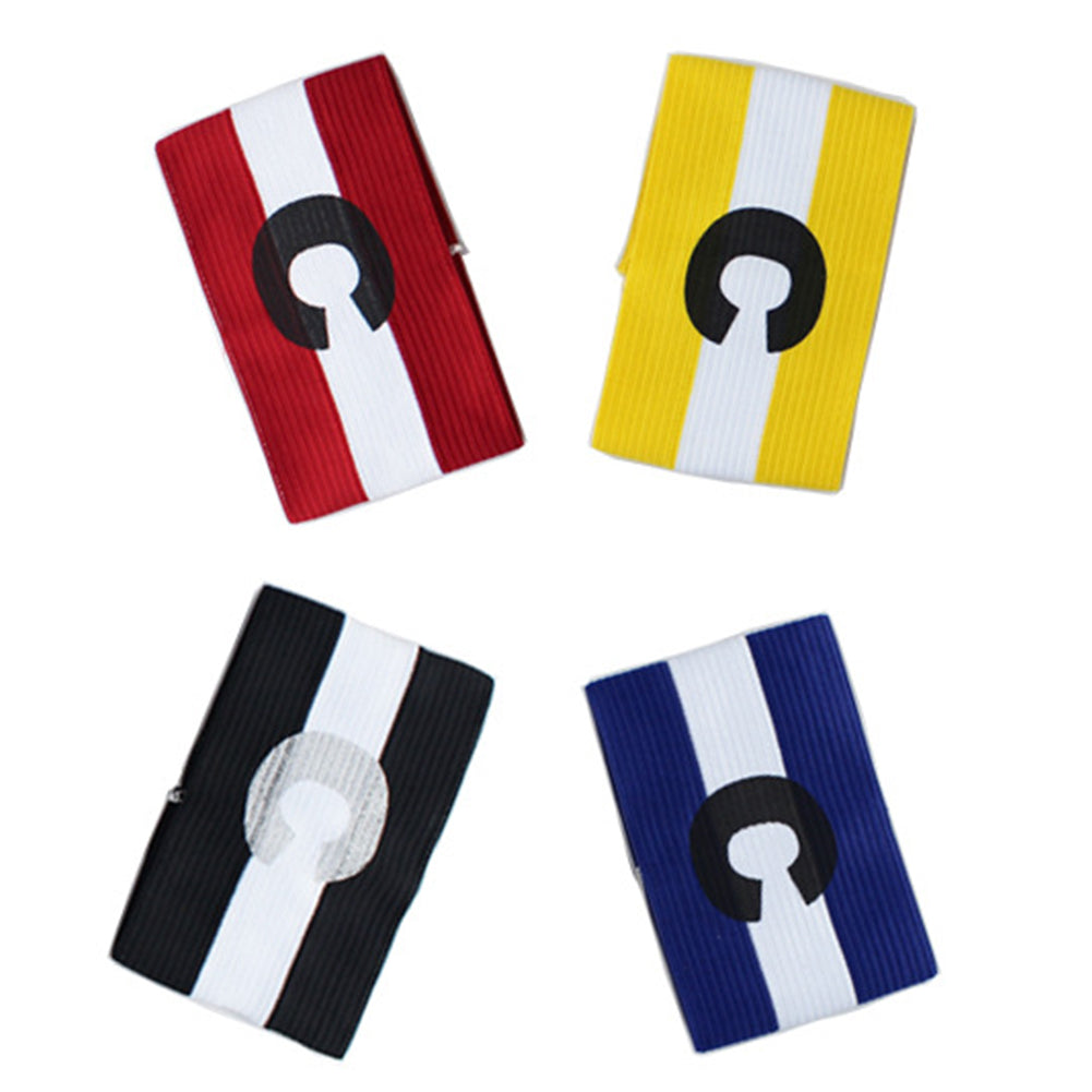 Adjustable Competition Football Soccer Captain Armband Elastic C Mark Arm Band