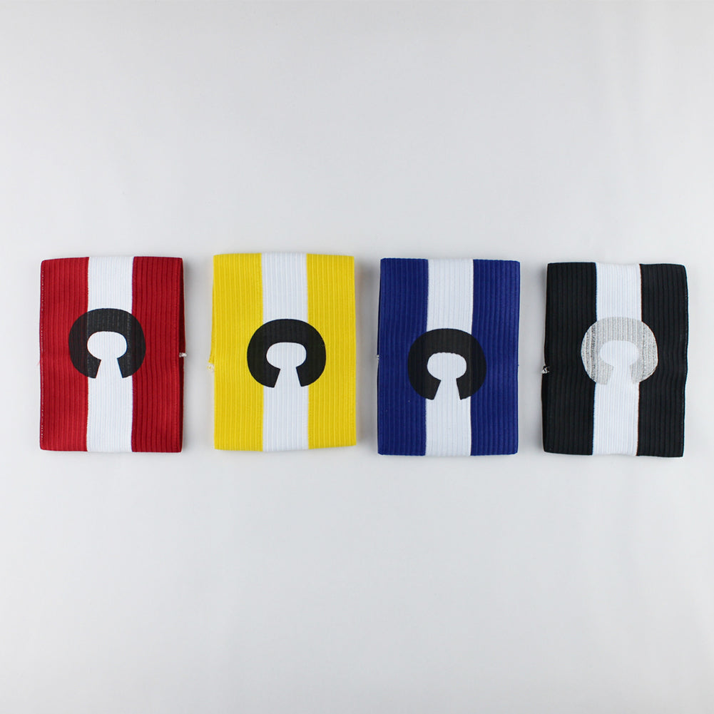 Adjustable Competition Football Soccer Captain Armband Elastic C Mark Arm Band