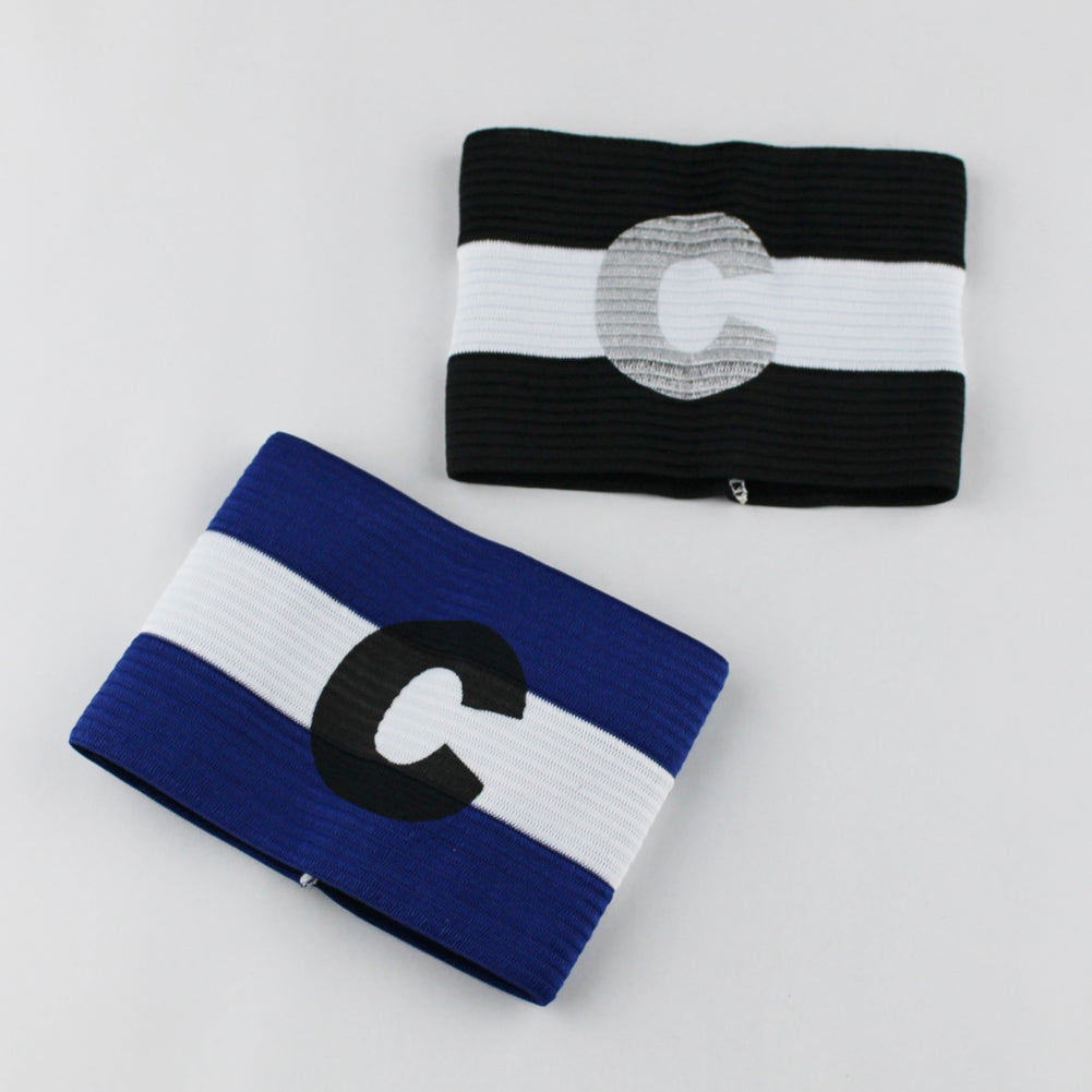 Adjustable Competition Football Soccer Captain Armband Elastic C Mark Arm Band
