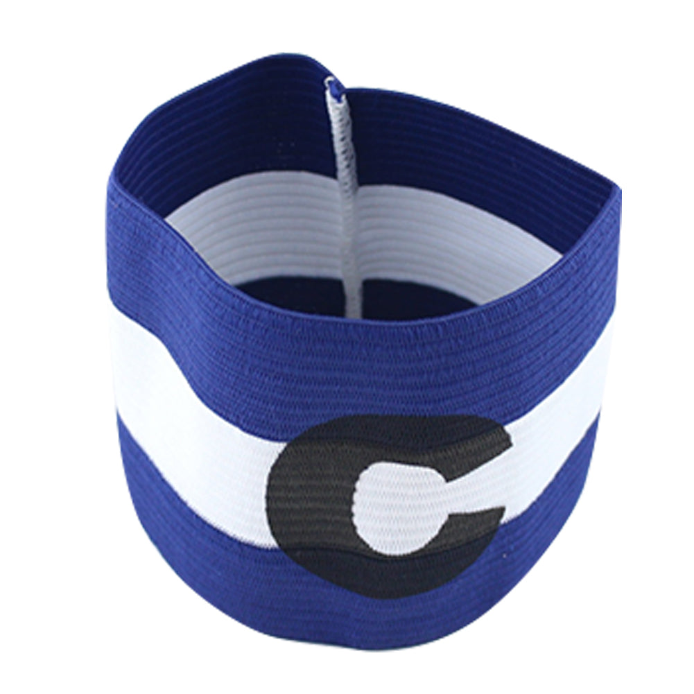 Adjustable Competition Football Soccer Captain Armband Elastic C Mark Arm Band
