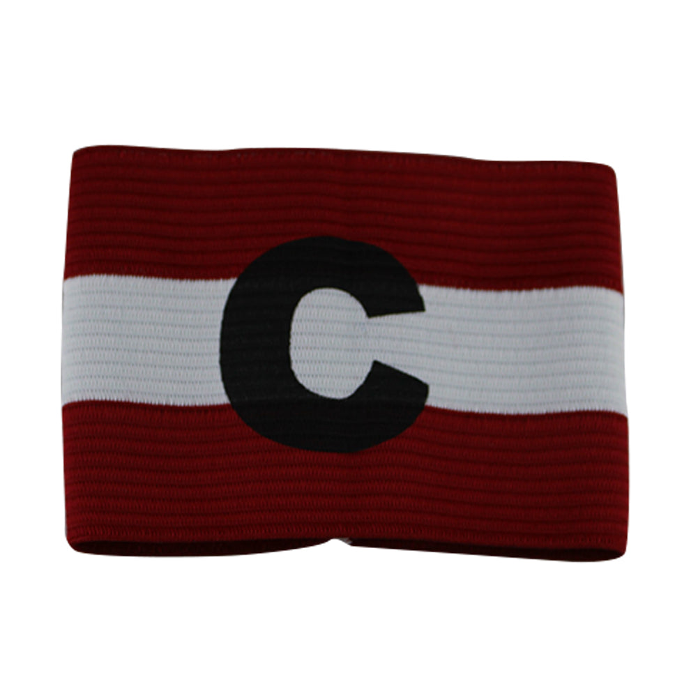 Adjustable Competition Football Soccer Captain Armband Elastic C Mark Arm Band