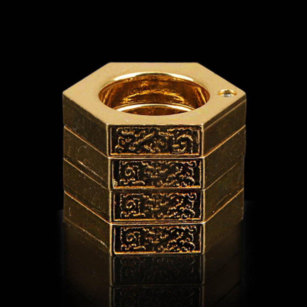 4Pcs Round Hexagon Self-defense Men's Finger Ring Emergency Window Breaker Tool