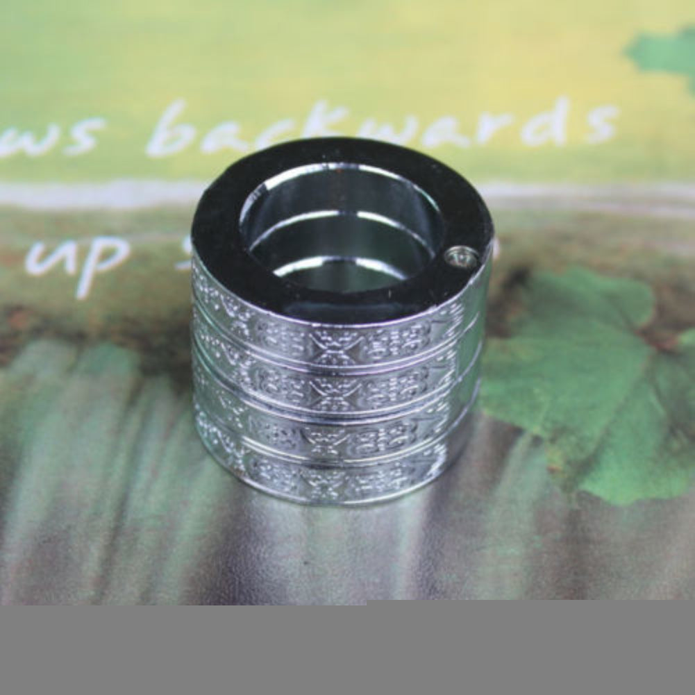 4Pcs Round Hexagon Self-defense Men's Finger Ring Emergency Window Breaker Tool