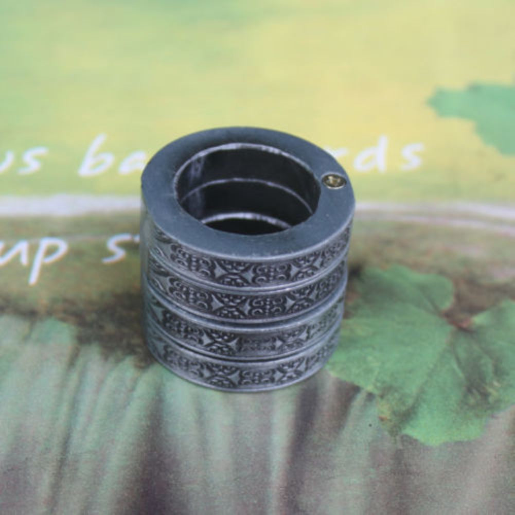 4Pcs Round Hexagon Self-defense Men's Finger Ring Emergency Window Breaker Tool