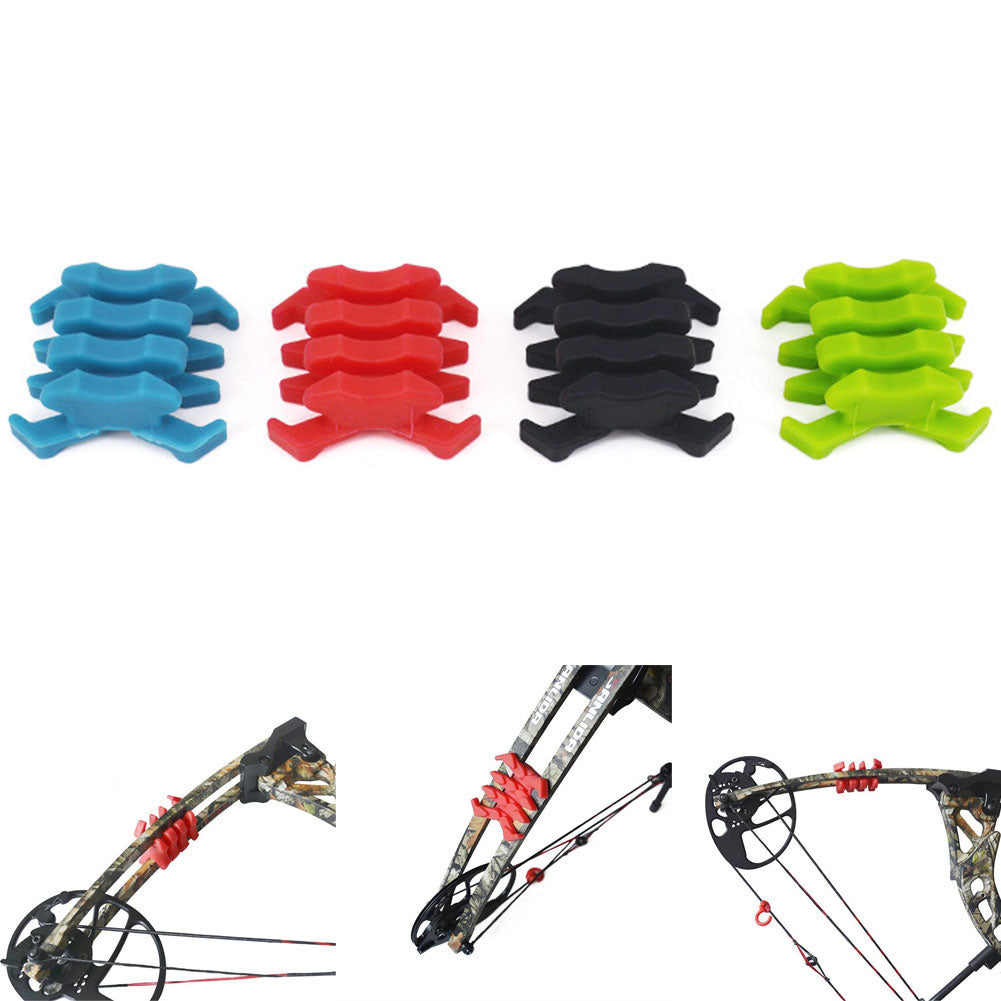 2Pcs Compound Bow Limbsaver Stabilizer Super Quad Split Limb Vibration Dampener