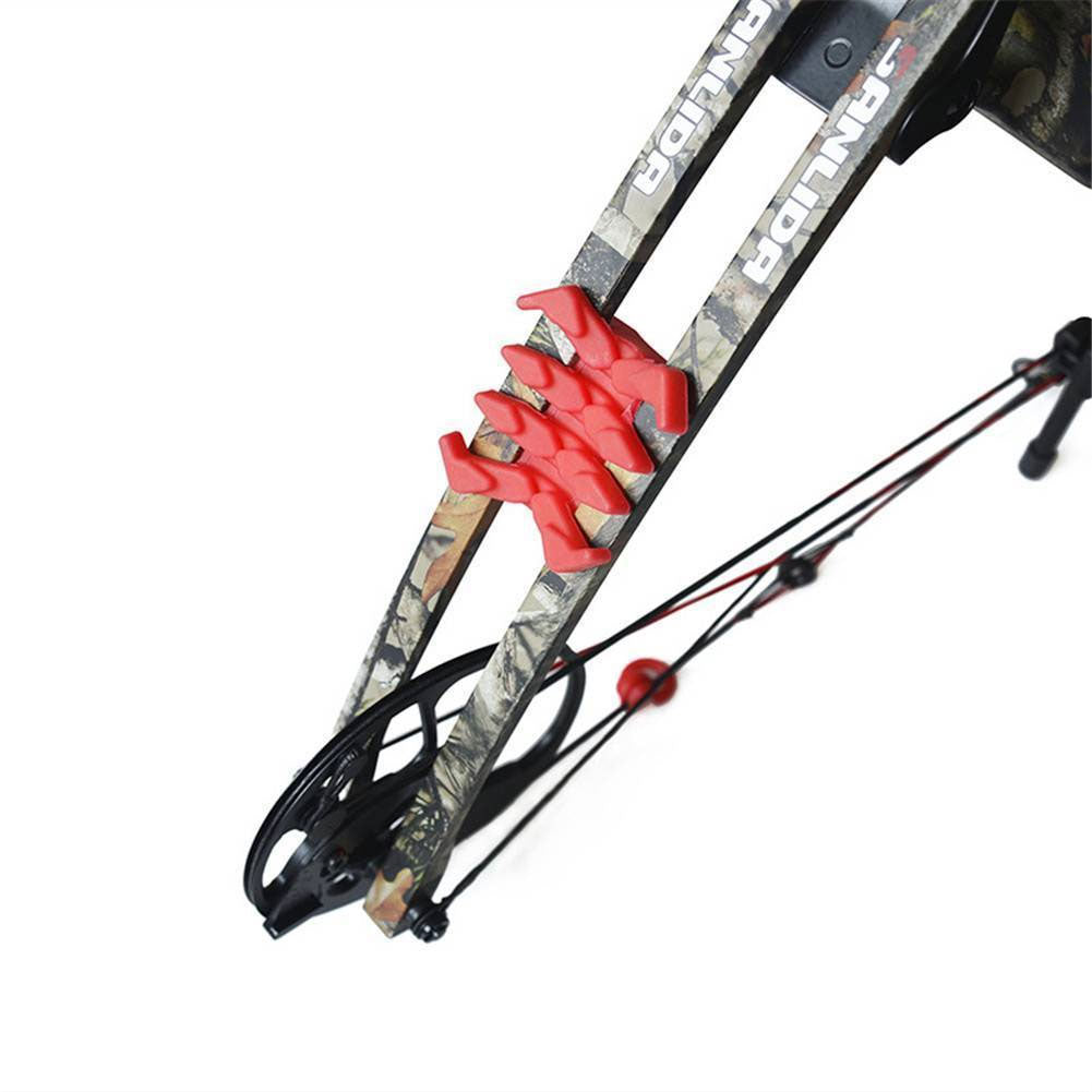 2Pcs Compound Bow Limbsaver Stabilizer Super Quad Split Limb Vibration Dampener