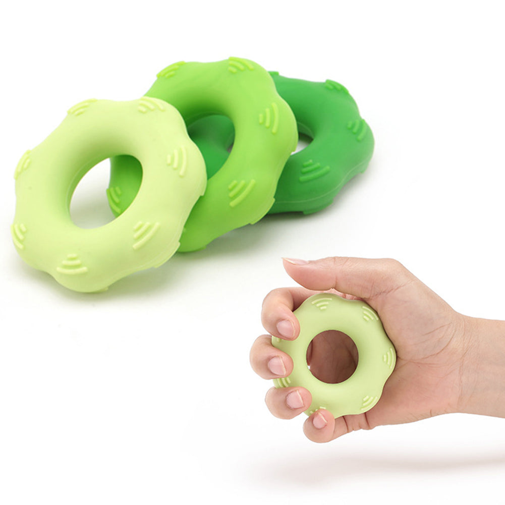 Hand Massage Grip Finger Strength Exercise Training Rehabilitation Silicone Ring